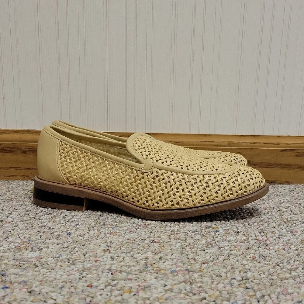 Sarto Woven Slip-On Loafer in Tan Women's 6.5 Office Business School